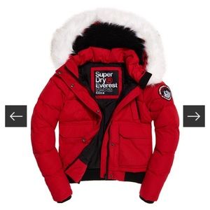 Red Superdry bomber